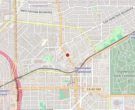 Map showing Carnitas El Artista
