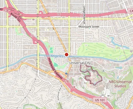 Map showing Universal Bar and Grill