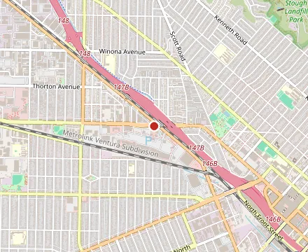 Map showing Sharky's Woodfired Mexican Grill