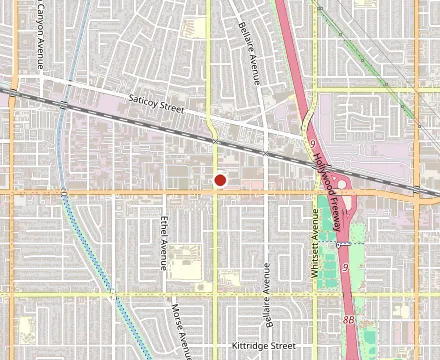 Map showing La Vie Hookah Lounge | North Hollywood