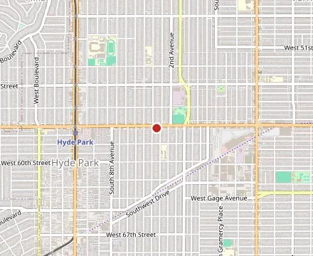 Map showing Mama's Chicken