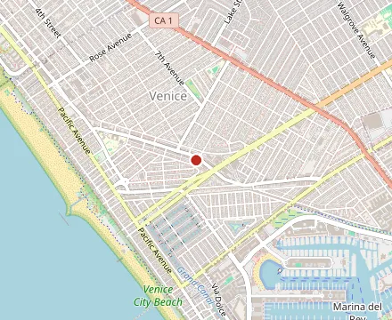 Map showing SoCal Vibes Co. Abbot Kinney