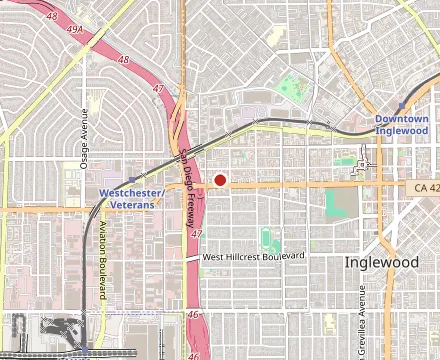 Map showing Maria's Ricos Tacos