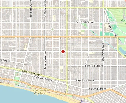 Map showing Taqueria La Mexicana