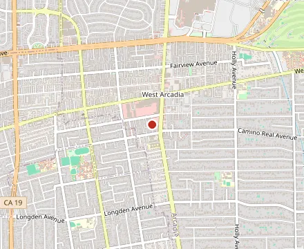 Map showing Moffett's Family Restaurant & Chicken Pie Shoppe