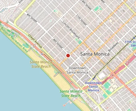 Map showing MARU SUSHI AND RAMEN