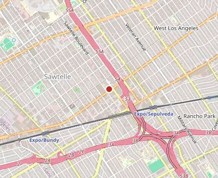 Map showing Odd One Out Tea Sawtelle
