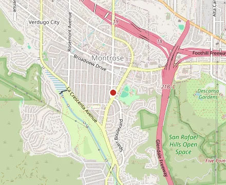 Map showing La Cabañita