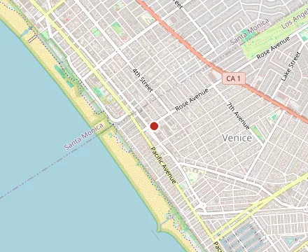 Map showing The Rose Venice