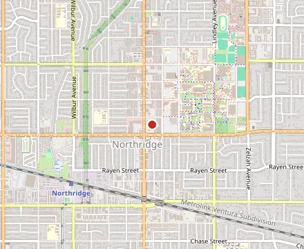 Map showing University Plaza