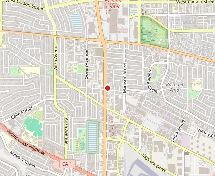 Map showing Y' Not Burgers