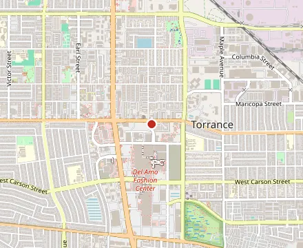 Map showing The Standing Room Torrance