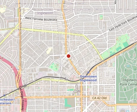 Map showing Country Style Jamaican Restaurant