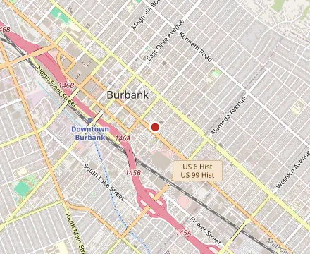 Map showing The Stage