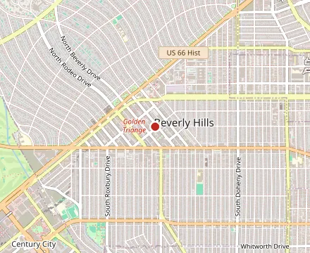 Map showing Via Alloro