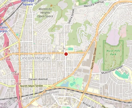 Map showing Kailey's Restaurant