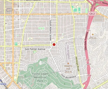 Map showing Art's Bakery & Cafe