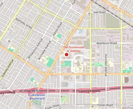 Map showing Gaucho Grill Downey