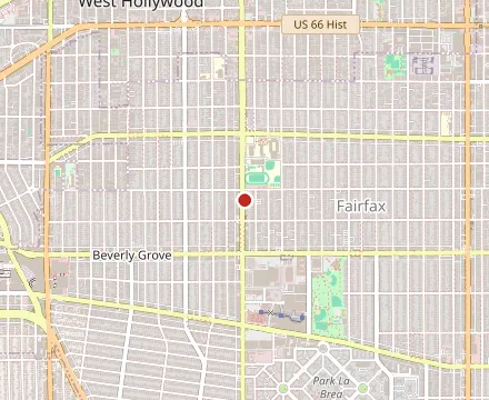 Map showing Prime Pizza