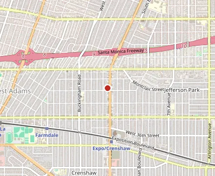 Map showing American Deli