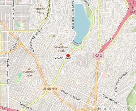 Map showing The Silver Lake House (by Leela Thai)