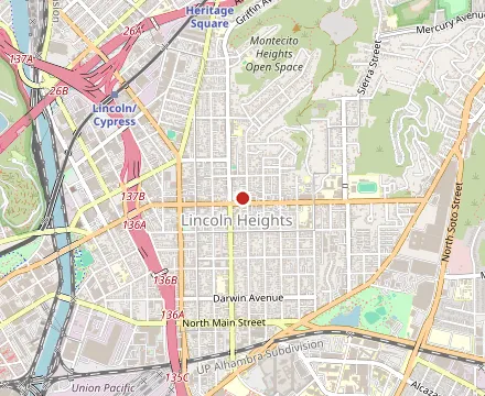 Map showing The Heights Deli & Bottle Shop