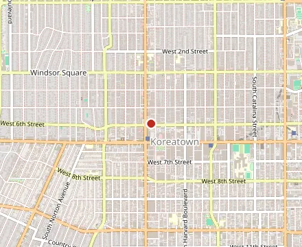 Map showing Liu's Cafe