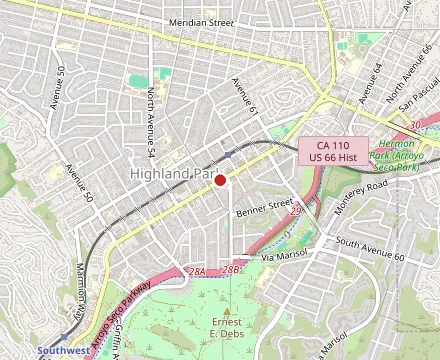 Map showing Birdie