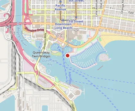 Map showing Parkers' Lighthouse