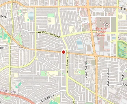 Map showing Snax Home of the Original Superburger