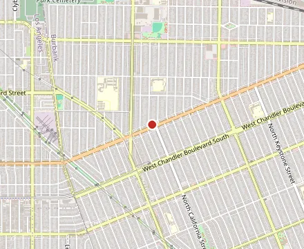 Map showing Coral Cafe