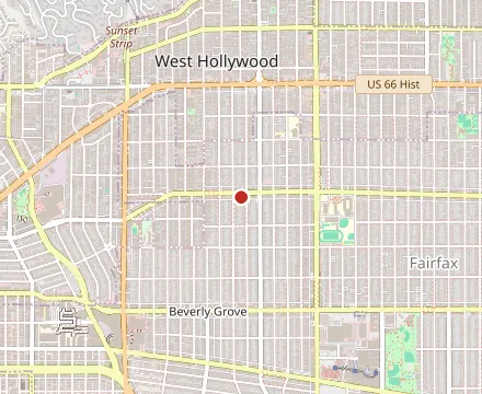Map showing Hollywood Improv