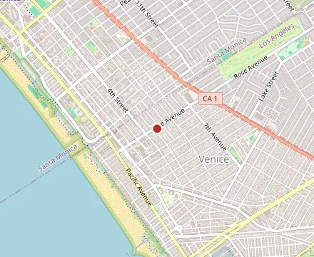 Map showing Cafe Gratitude