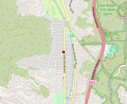 Map showing Fire House BBQ