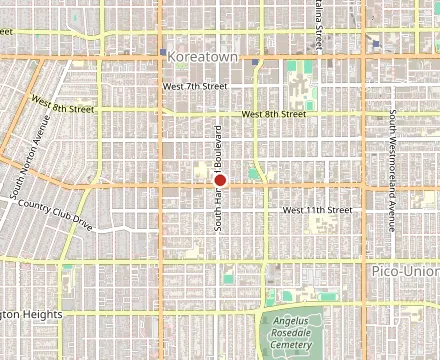 Map showing Amandine Patisserie Cafe K-Town