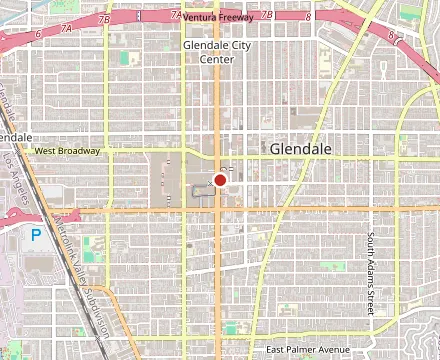 Map showing L'Avenue