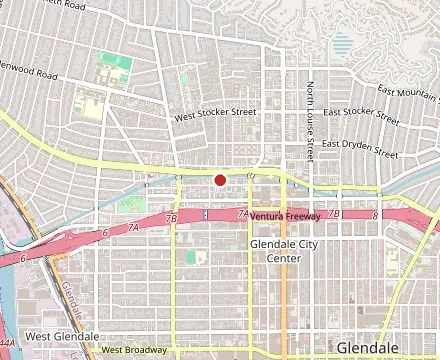 Map showing Ozzy’s Apizza Glendale
