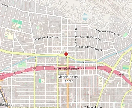 Map showing Le Brand Restaurant
