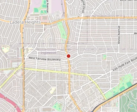Map showing Fiesta Martin Mexican Grill