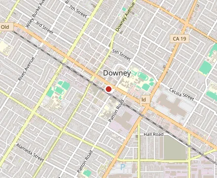Map showing DIOSA Downey