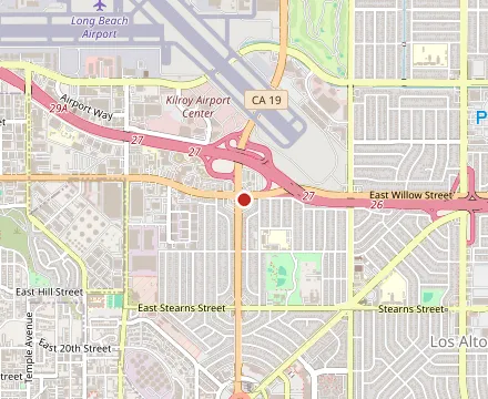 Map showing Zankou Chicken Long Beach