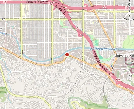 Map showing JINYA Ramen Bar - Studio City