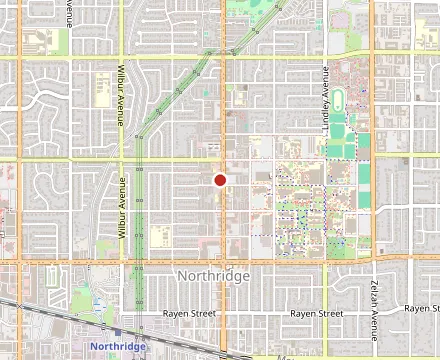 Map showing Waffle Love - Northridge