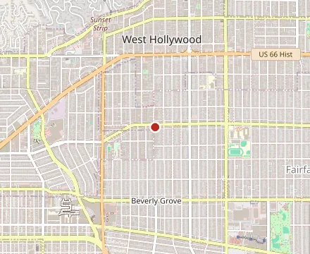 Map showing Crossroads Kitchen