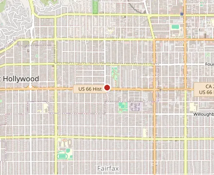 Map showing Astro Burger