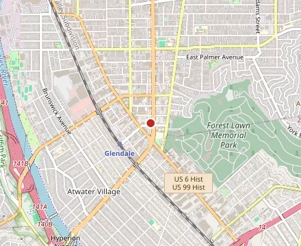 Map showing Gold Star Hamburger