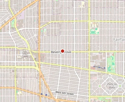 Map showing Nic's On Beverly