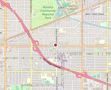 Map showing Eat Fantastic - N Torrance