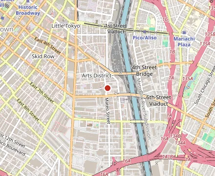 Map showing Zinc Café & Bar