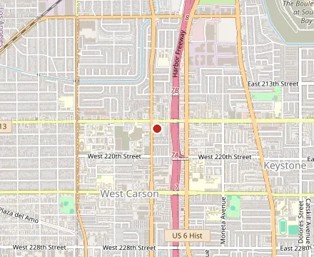 Map showing Hong Kong Bakery & Deli
